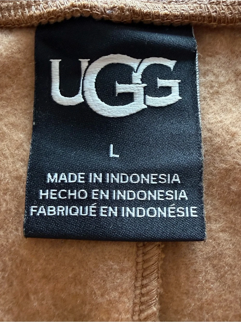 UGG Men's Sweatpants in Caramel with Dark Brown Trim. Worn 1x.  Unisex